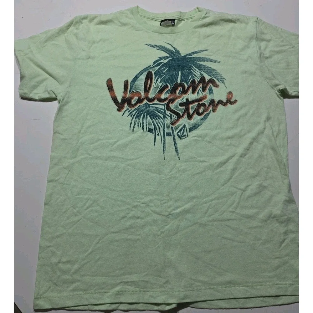 Vintage Volcom Stone Shirt Mens Large Y2K Skate‎ Surf Grunge 2000s Green